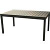 Amicasa Tavolo Allungabile da Giardino Rettangolare in Alluminio 202/263x100 cm colore Antracite -LS-ET-15 Milos