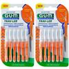 Sunstar Italiana Srl Gum® TRAV-LER® Scovolino Interdentale 0.9 mm Set da 2 2x6 pz Spazzolino denti