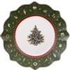 Villeroy & Boch, Toy's Delight Piatto da Dessert/Colazione Verde e Bianco, Adatto per Microonde, Piatto Natale, Piatto Ceramica Natale, Ceramica, Porcellana Premium