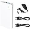 MXJFYY 15600mAh 57Wh Batteria ricaricabile agli ioni di litio Power Bank con caricabatterie Uscita 12V 9V DC e 5V USB, per strisce LED, nastri luminosi, laptop, telecamere CCTV e altro 9-12,6 V DC5521