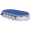 Gre CPROV730 - Cobertor de Verano para Piscina Ovalada de 730 x 375 cms, Color Azul