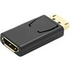PremiumCord Adattatore DisplayPort a HDMI, riduzione, risoluzione Full HD 1080p, Displayport 1.1a, HDMI 1.3, connettori placcati Oro, Colore Nero