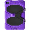 RUNNLY Custodia per iPad 7.9 Mini 5 2019 / iPad Mini 4 con supporto, 3 in 1 robusta custodia strutturale a prova di goccia con supporto - viola