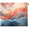 CHERRY XTRFY GP5, Mouse Pad Gaming in Tessuto M (320 x 270 x 3 mm), Superficie Liscia per una Maggiore Precisione, Bordo Cucito, Antiscivolo, Lavabile in Lavatrice, Amnis Blue
