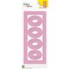 Nellie's Choice Ovale, 19 Fustelle Multi Cornice, 8.5 x 20.5 cm, per Creare Biglietti, Natale, Scrapbooking, Fai da Te, DIY, Rosa, 85x205mm