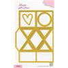 Nellie's Choice Fustella Triangolo, 11.3 x 15.3 cm, Wrapping Die per Scatole, Gift Boxes, Regali di Natale, DIY, Giallo, 113 x 153mm