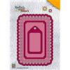 Nellie's Choice Etichette e Tag, 6 Fustelle Multi Cornice, 13.4 x 9.4 cm, per Natale, Regali, Scrapbooking, Fai da Te, DIY, Rosa, 13,4 x 9,4 cm