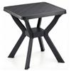 Tavolo piccolo da giardino RENO in plastica antracite 70x70x72 cm