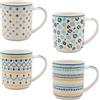 Set 4 Tazze mug colorate 340 ml