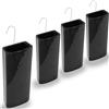 Set 4 Evaporatore per termosifone in ceramica - nero lucido