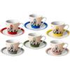 Tazze da 80 ml e piattini caffè - 6