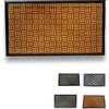 Tappeto ingresso casa da esterno 70x40 cm - marrone trama scacchi