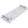 Vassoio di marmo da 40x15 cm con manici - 1 Vassoio