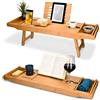 Vassoio legno per vasca da bagno allungabile da 75 a 108 cm