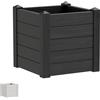 Fioriere quadrate in resina 42x42x40 cm - antracite