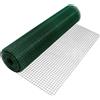 Rete plastificata recinzioni verde 10 metri con maglia 12,7x12,7 mm