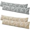 Set 4 Paraspifferi per porte e finestre in tessuto da 120 cm