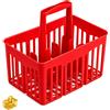 Portabottiglie in plastica a 6 Scomparti - rosso