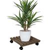 Carrello portavaso in legno 30x30 cm - 1 Carrello
