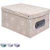 Scatola Porta Biancheria - Contenitore Salvaspazio 40x50x25 cm - beige fantasia