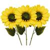 3 Girasoli finti grandi H 64 cm