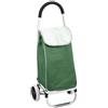 Carrello per la spesa pieghevole verde