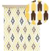 Tende antimosche a piastrine 120x230 cm - rombi marrone e gialli