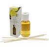Diffusore ambiente vaniglia con 6 bastoncini in legno