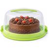 Portatorta in Plastica Rotondo con Coperchio - lime