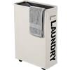 Cesto portabiancheria con ruote 39x20x56 cm - beige