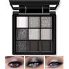 Boobeen 9 Colori Palette di Ombretti Matte e Shimmer, Ombretto in Polvere Cremoso Altamente Pigmentato, per Creare un Look Luminoso, a Lunga Durata