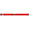 PRO600 Livella a Bolla 100cm con Profilo Ergonomico - ERS+ (Easy Reading System) Livella bolla e precisa con tappi di chiusura antiurto - Colore Rosso