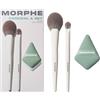 Morphe Pennello Set-di-pennelli-per-il-visoConceal & Set Tool Trio Slanted Concealer Brush M135 + Paddle Powder Brush M163 + To the Point Dual-Sided Powder Puff 1 Stk. (18,34 € / 1 pz.)