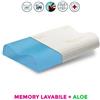 Cuscino cervicale memory air sense completamente lavabile in lavatrice. il guanciale salutare e + traspirante con tessuto aloe Aloe Bayscent
