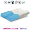 Cuscino cervicale memory air sense completamente lavabile in lavatrice. il guanciale salutare e + traspirante con tessuto aloe Cooler fresco