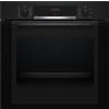 Bosch Forno Elettrico da Incasso Ventilato Multifunzione con Grill 71 Litri 60 cm Classe A colore Nero - HBA3340B0 Serie 4