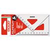Arda Set 2 squadre 12 cm da 45° + 60° Arda Profil in alluminio 80312