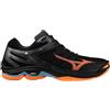 Mizuno Scarpe indoor da uomo Mizuno Wave VOLTAGE 2 Black/Neon Flame EUR 43