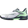 Mizuno Scarpe da tennis da uomo Mizuno Wave Exceed Tour 6 CC White/India Ink/Neo Mint EUR 44,5