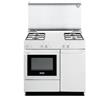 De'Longhi SGW854N Cucina a Gas 86x50 Cm 4 Fuochi con Coperchio Forno a Gas Portabombole colore Bianca - SGW 854 N