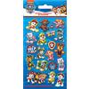 Paper Projects 01.70.06.157 Paw Patrol, adesivi riutilizzabili scintillanti, blu, piccoli