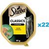 SHEBA Classics con pollame in vaschetta 22x85g alimento umido completo per gatti adulti