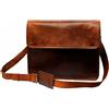 Originale Nuova borsa tote da uomo in vera pelle marrone borsa a tracolla valigetta mes...