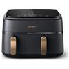 PHILIPS NA352/00 FRIGGITRICE AD ARIA 9LT 8PR. DOPPIO CESTELLO