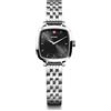 WENGER Classico vintage da donna (27 mm) quadrante nero/bracciale in acciaio inossidabile 01.1911.102