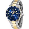 Maserati Orologio Uomo, Tempo, Data, Analogico, Cinturino in Acciaio, Collezione Competizione - R8873600010