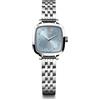 WENGER Classico vintage da donna (27 mm) quadrante azzurro/bracciale in acciaio inossidabile 01.1911.104