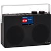Redline Radio Portatile Digitale DAB+ Radiolina Display a colori Bluetooth colore Nero - SOUNDABTWOB