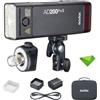 GODOX AD200 Pro II AD200Pro II 200W 2.4G Flash, 500 Flash a piena potenza, 0.01-1.8s Riciclaggio TTL Speedlite Pocket Monolight Strobe Flash per fotocamere DSLR