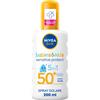 Nivea Sun Spray Solare Kids Sensitive Protect Fp50+ 200ml